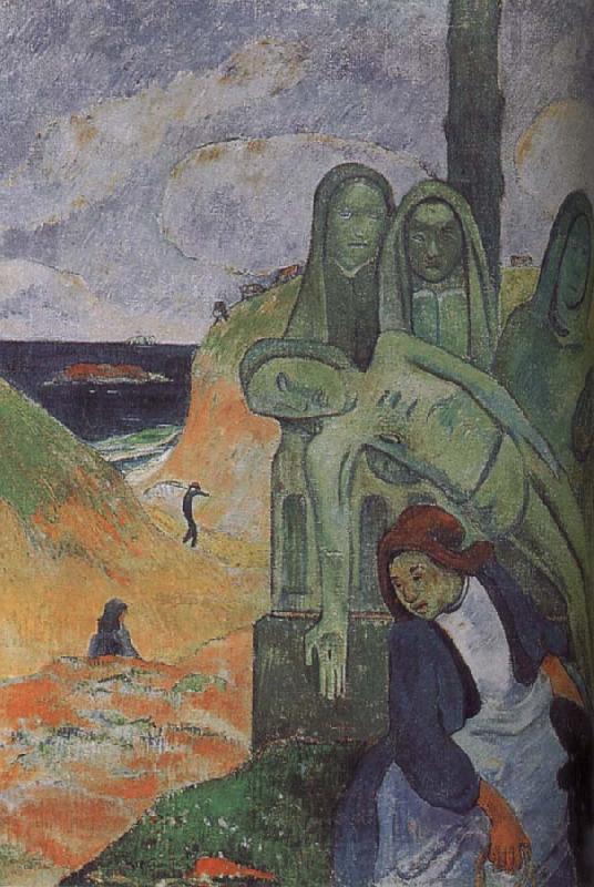 Paul Gauguin Green Christ Spain oil painting art